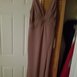Dinner Dress Mauve and Elegant
